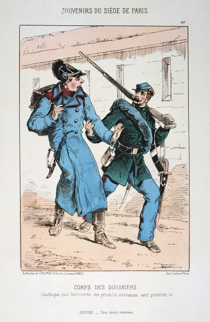 Corps des Douaniers, Pariisin piiritys Ranskan ja Preussin sota, 1870-1871. tekijältä Unbekannt