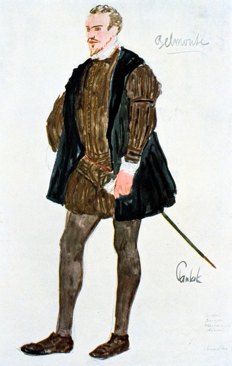 Pukusuunnittelu Belmontelle, v. 1913 tekijältä Unbekannt