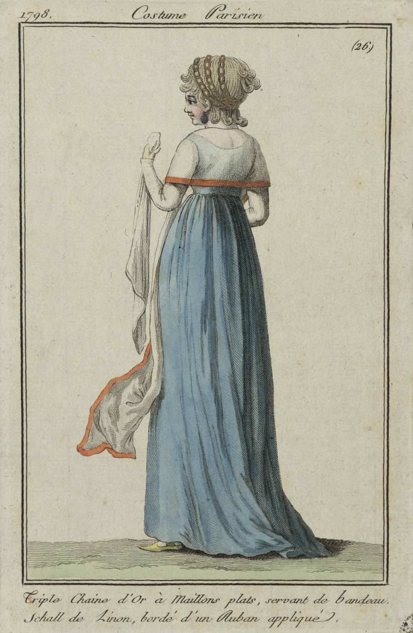 Pariisilainen puku, 1798. tekijältä Unbekannt