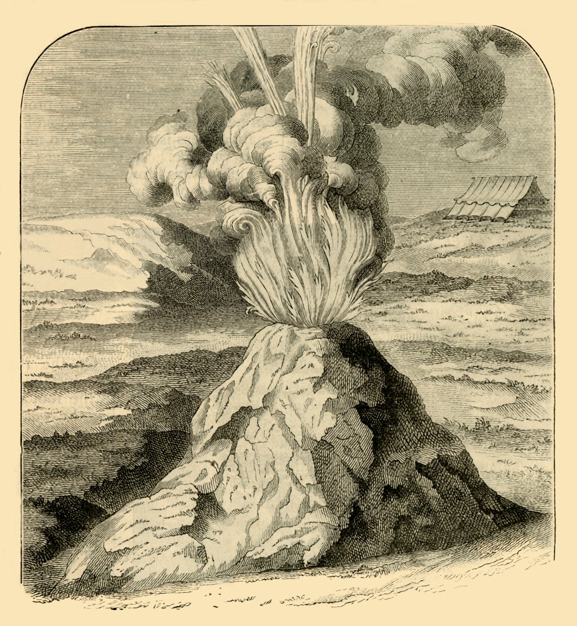 Cotopaxi purkauksessa 1743, 1881. tekijältä Unbekannt