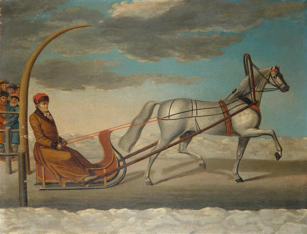 Chesman kreivi Aleksei Grigorjevitš Orlov hevosreellä, 1778 tekijältä Unbekannt