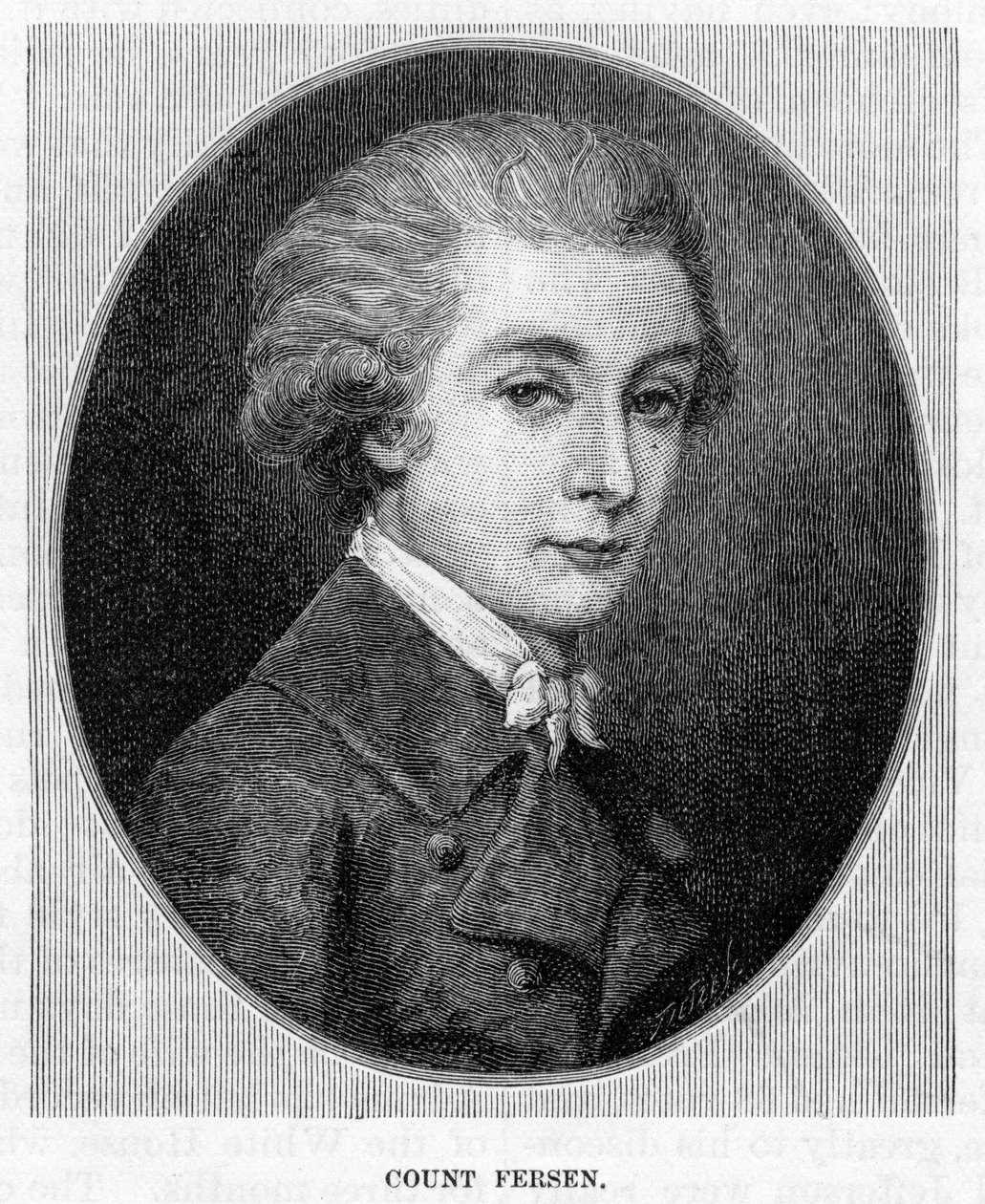 Kreivi Fersen, 1800-luku tekijältä Unbekannt