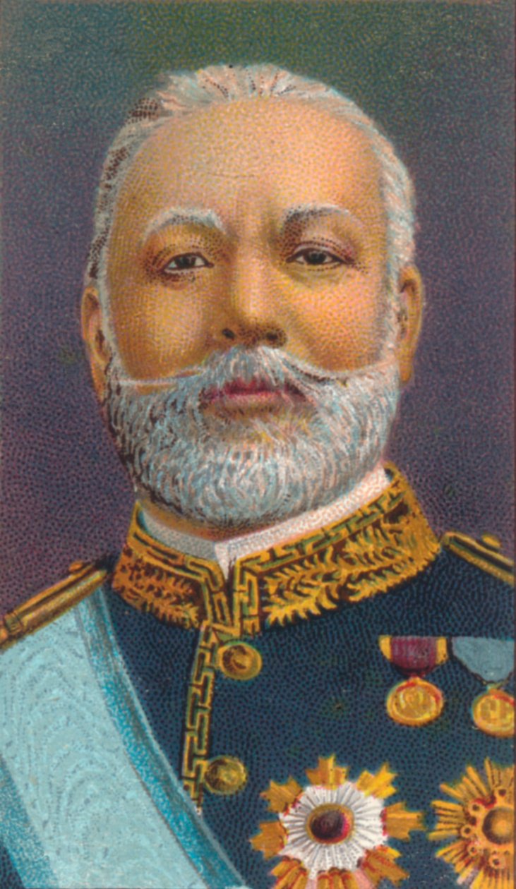 Kreivi Hayashi Tadasu, 1850-1913, uradiplomaatti ja kabinettiministeri Meiji-kaudella Japanissa, 1906 tekijältä Unbekannt
