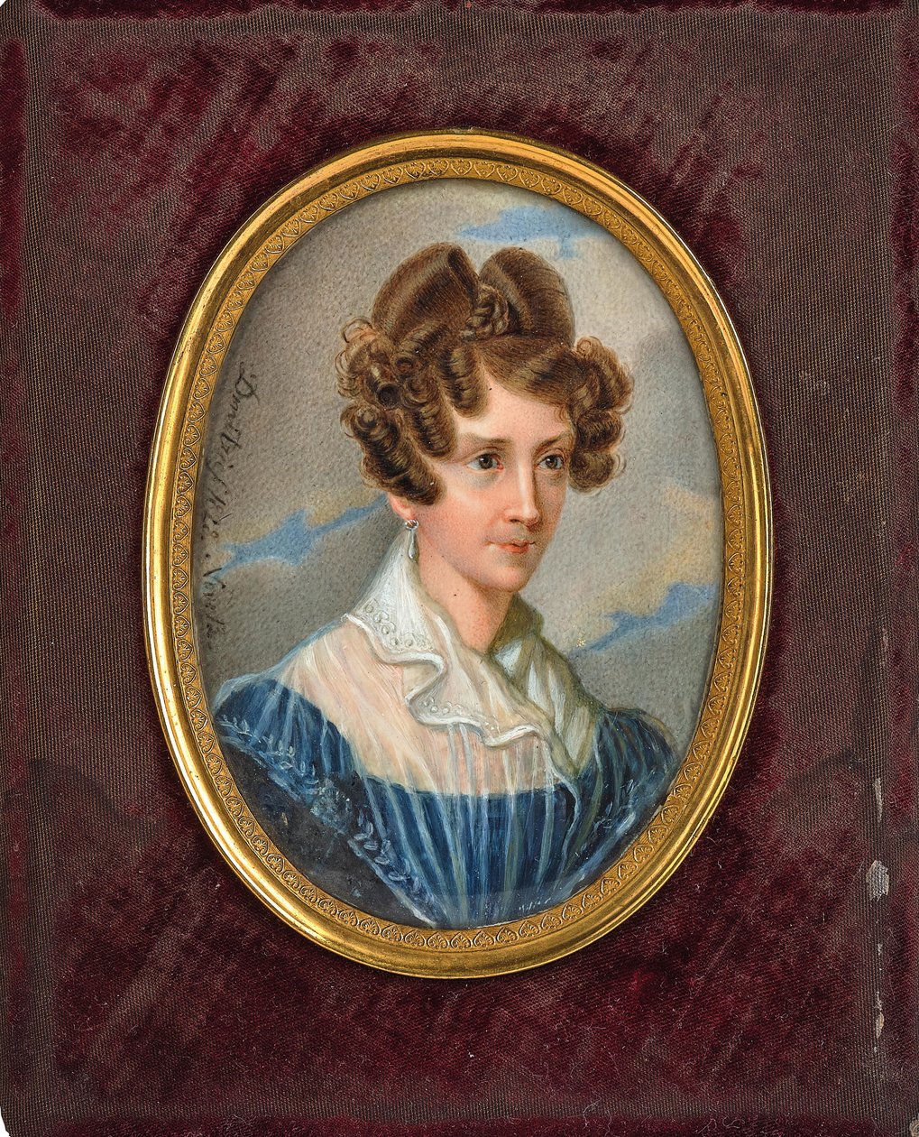 Kreivitär Emilie Troubetzkoy, os. Prinsessa zu Sayn Wittgenstein 1801-1869, 1828. tekijältä Unbekannt