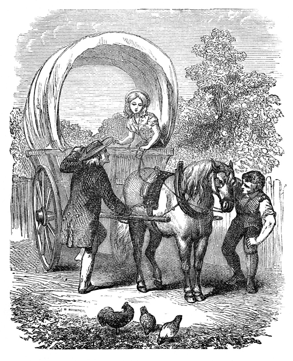 Maalaukkuvaunu konepellillä, c1882 tekijältä Unbekannt