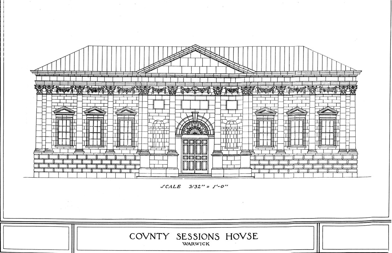 County Sessions House, Warwick, Warwickshire, 1924 tekijältä Unbekannt