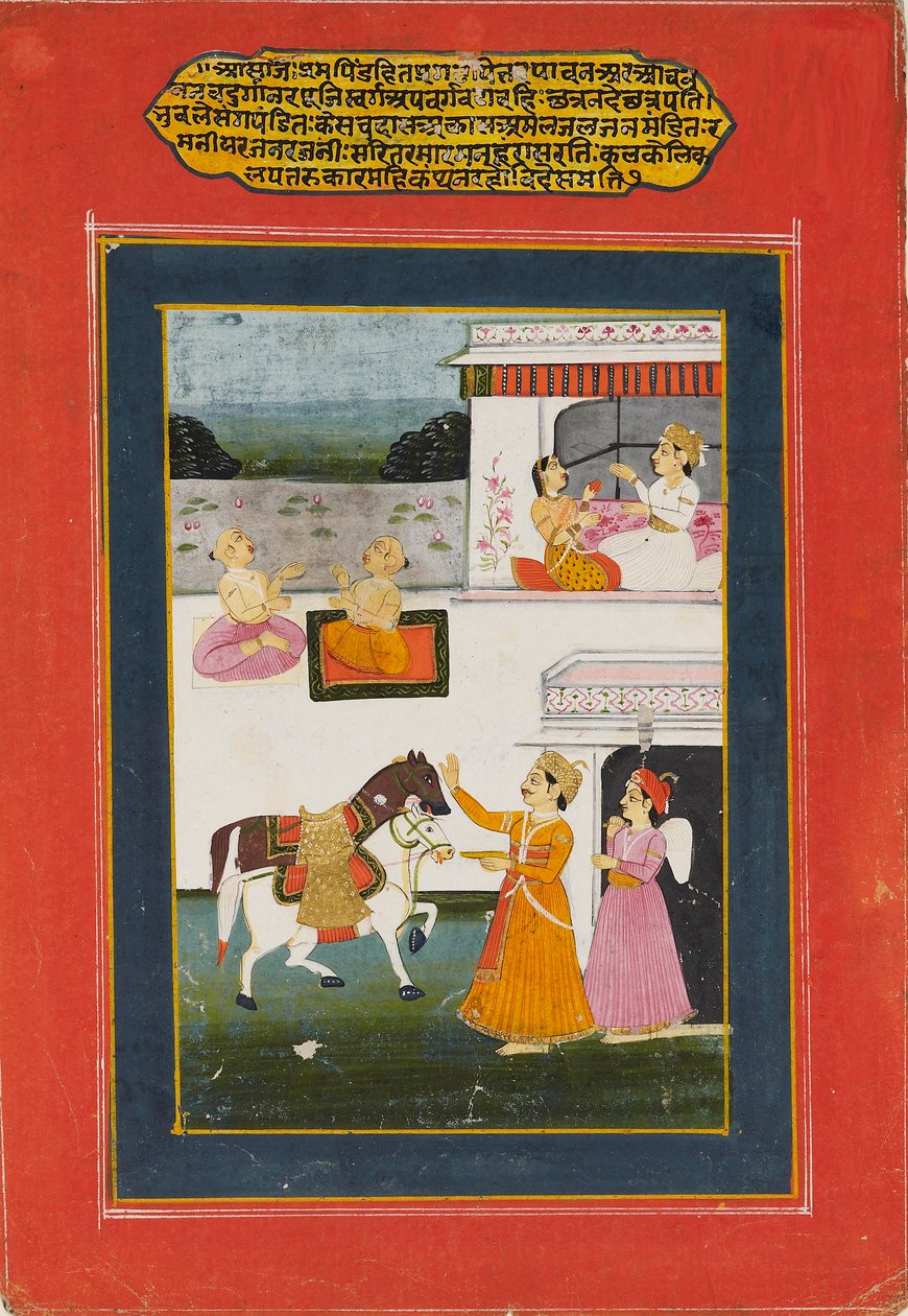 Kohtaus Baramasa-sarjasta, 1800-luku tekijältä Unbekannt