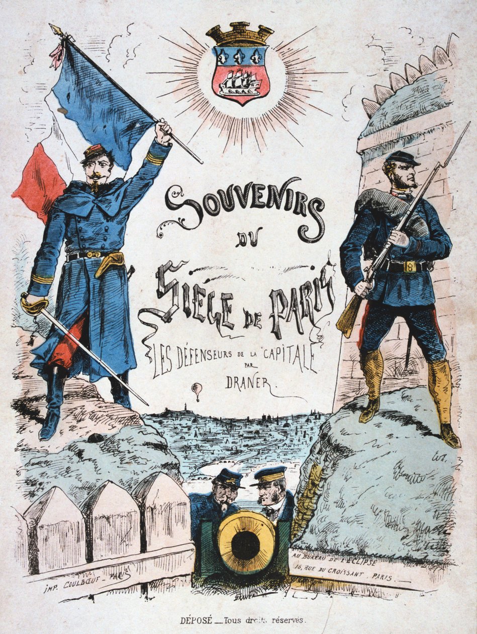 Kansi Pariisin piirityksen muistoille, 1870-1871 tekijältä Unbekannt