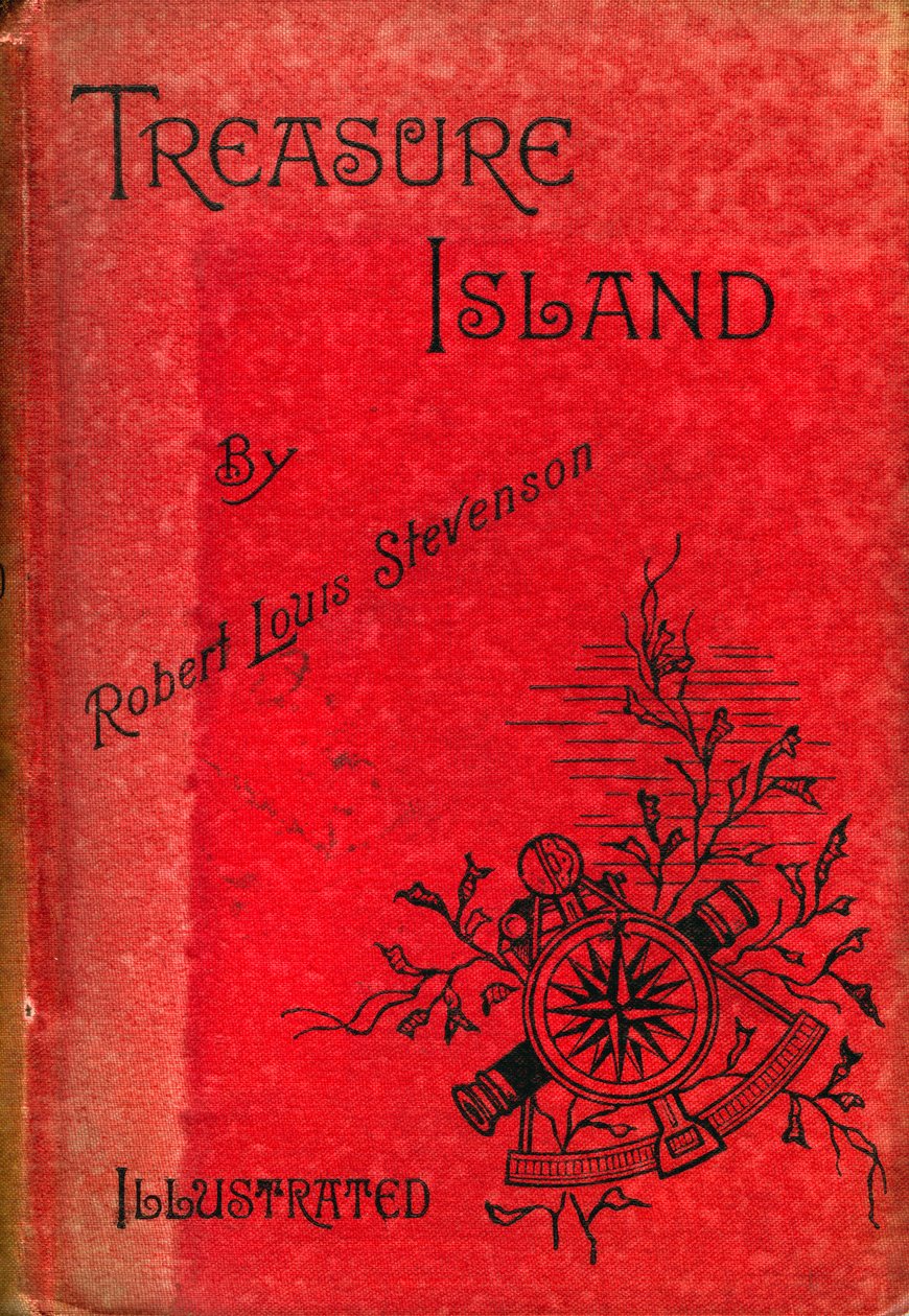 Robert Louis Stevensonin Treasure Islandin kansi, 1886 tekijältä Unbekannt