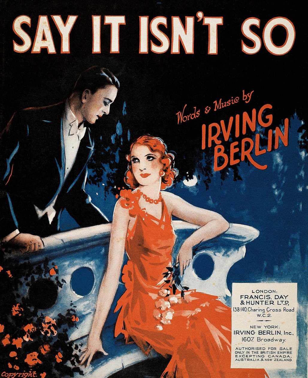 Kansi Irving Berlinin (1888-1989) kappaleen "Say It Isn