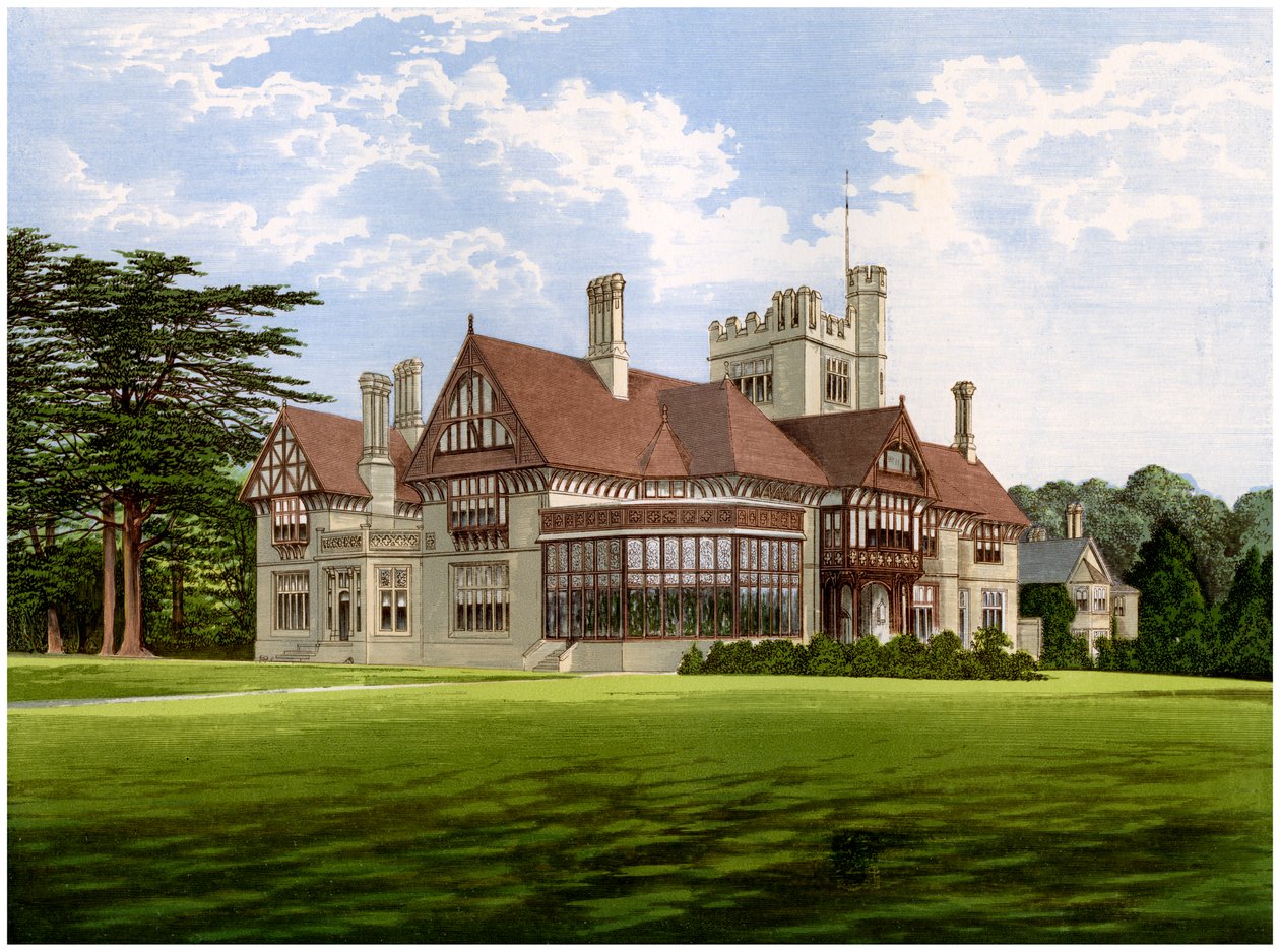 Cowdray Park, Sussex, Egmontin jaarlin koti, vuodelta 1880 tekijältä Unbekannt