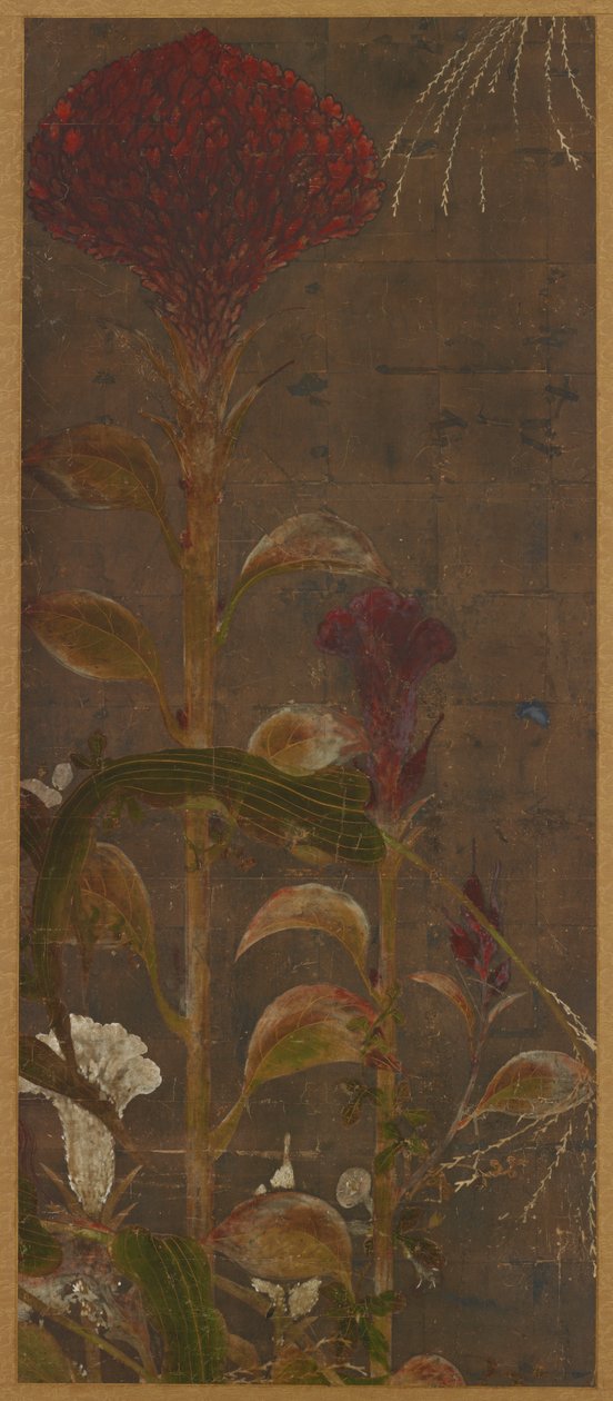 Coxcombs, maissi ja aamupalat, Momoyama-kausi, 1568-1615. tekijältä Unbekannt