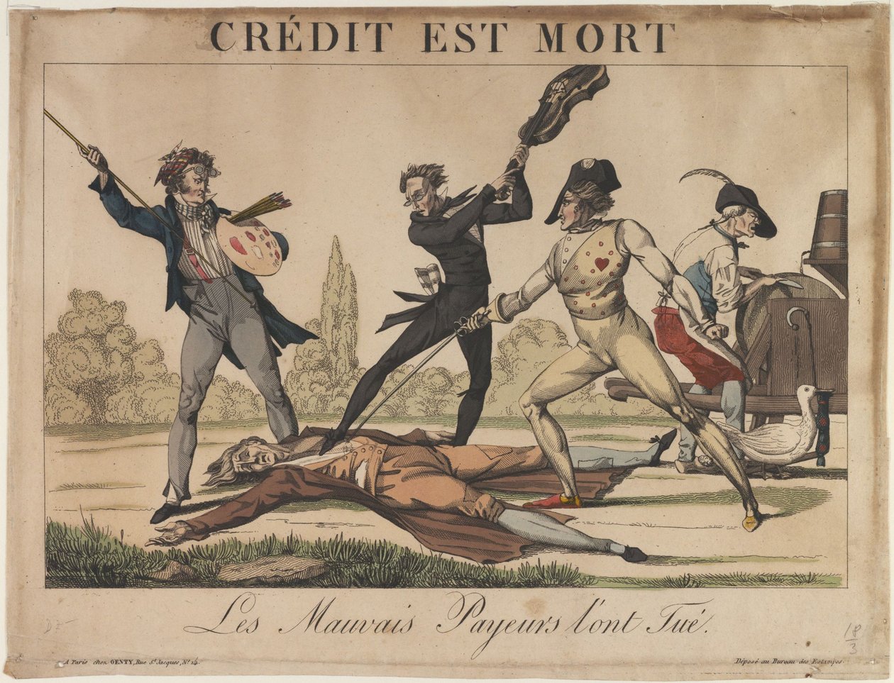 Credit on kuollut Credit on kuollut, 1800-luvun alku. tekijältä Unbekannt