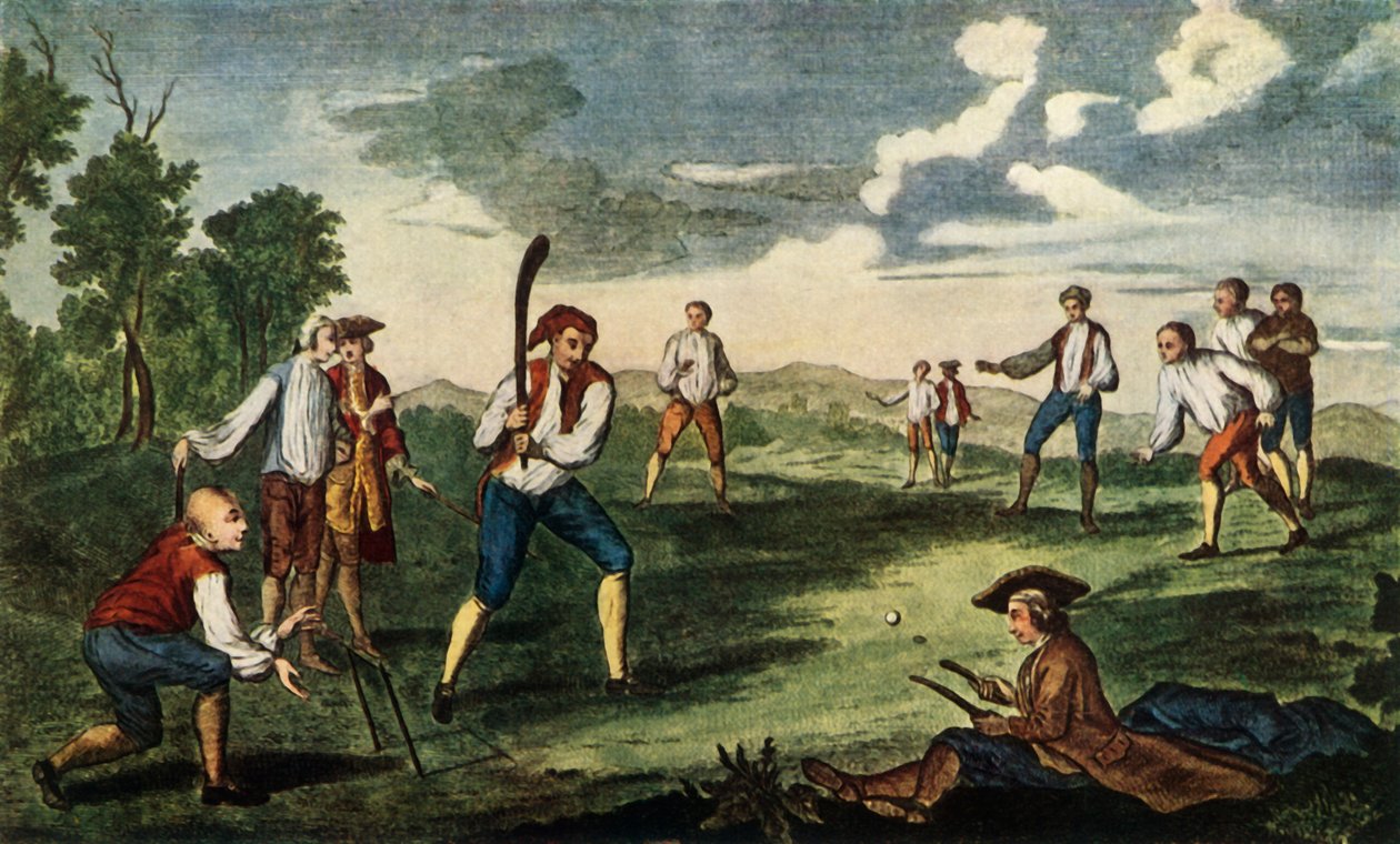 "Cricket as Played in the Artillery Ground, Lontoo, 1785", 1947. tekijältä Unbekannt