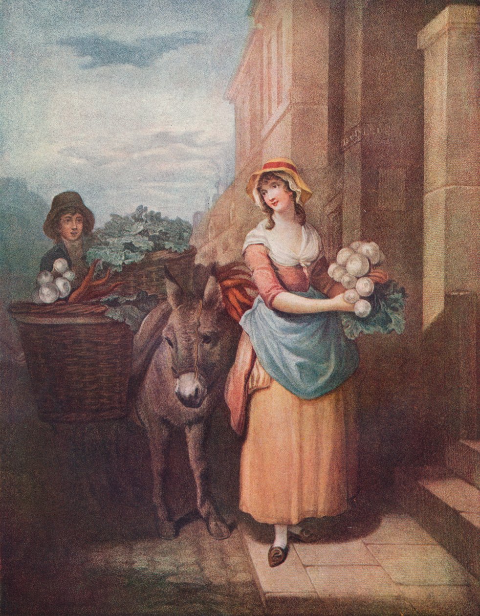 Cries of London Plate 13: Nauris & Porkkanat, Carotes & Navets, 1797. 1911 tekijältä Unbekannt