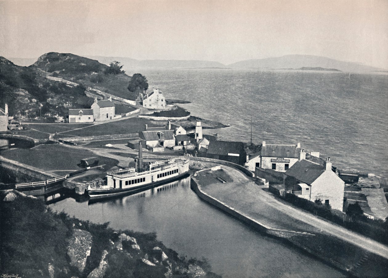 Crinan - Kanavan läntinen päätepiste ja Jura, 1895 tekijältä Unbekannt