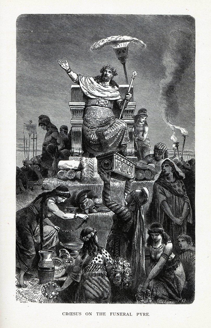 Kroesus hautausmaalla, 1882 tekijältä Unbekannt