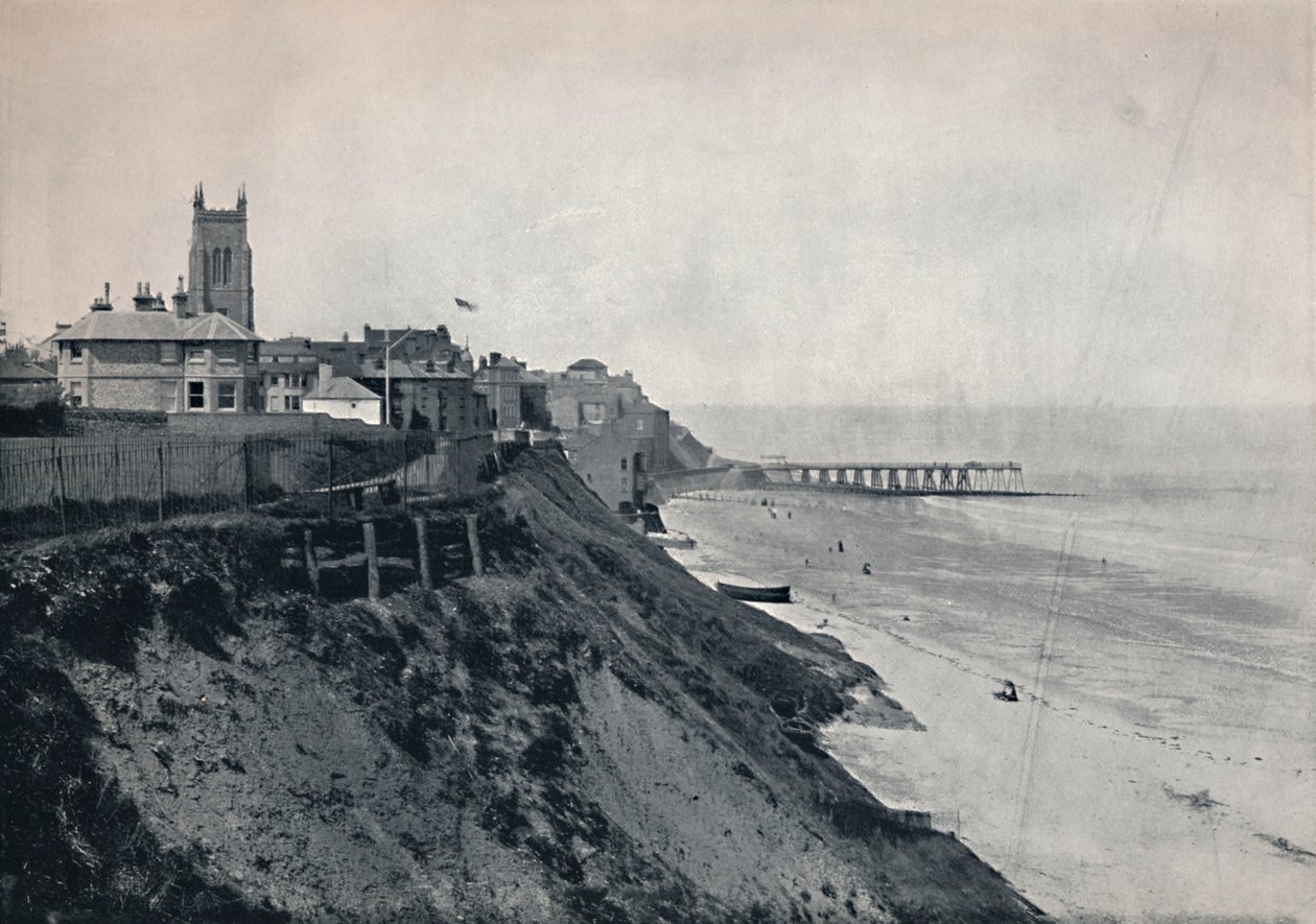 Cromer - Näytetään kirkko kallioilla, 1895 tekijältä Unbekannt