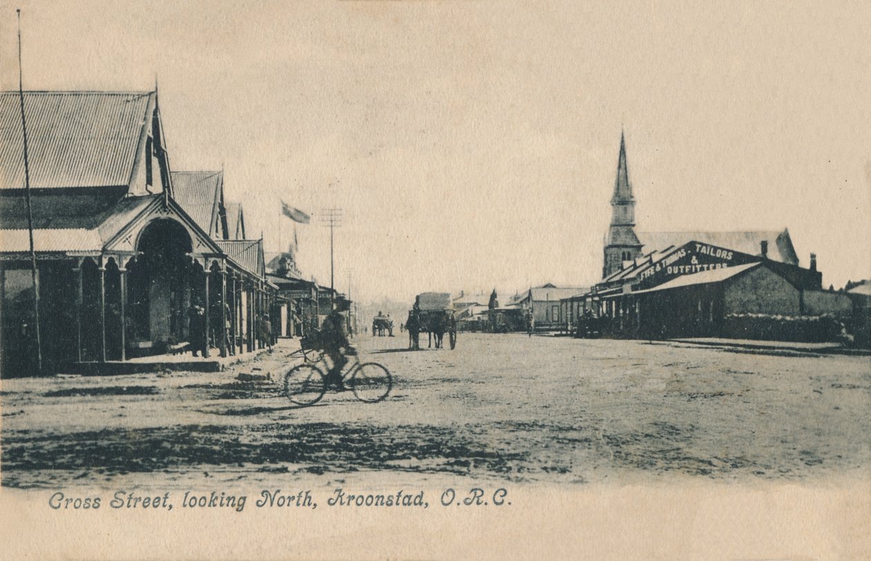 Cross Street, katso pohjoiseen, Kroonstad, O.R.C, c1905. tekijältä Unbekannt