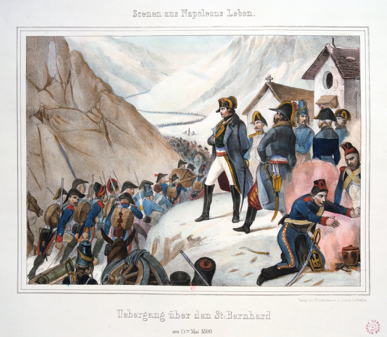 St Bernardin ylitys 15. toukokuuta 1800 tekijältä Unbekannt