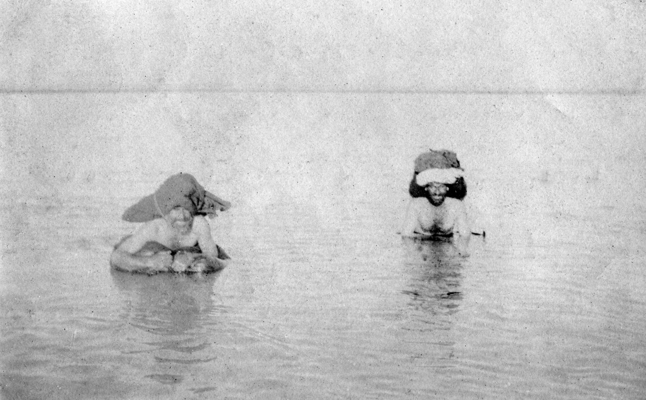 Tigris-joen ylittäminen vuohennahoilla, 1918 tekijältä Unbekannt