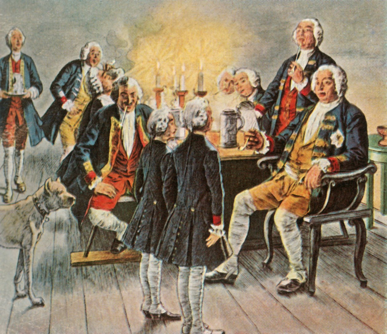 Kruununprinssi Frederick ja prinssi Henry...huutoivat isälleen kuninkaalle Hyvää yötä, 1727, 1936. tekijältä Unbekannt