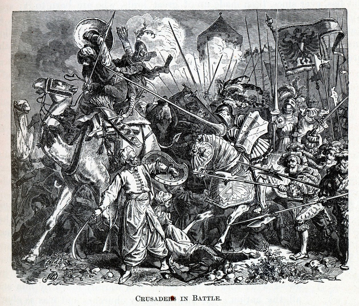 Ristiretkeläiset taistelussa, 1882 tekijältä Unbekannt