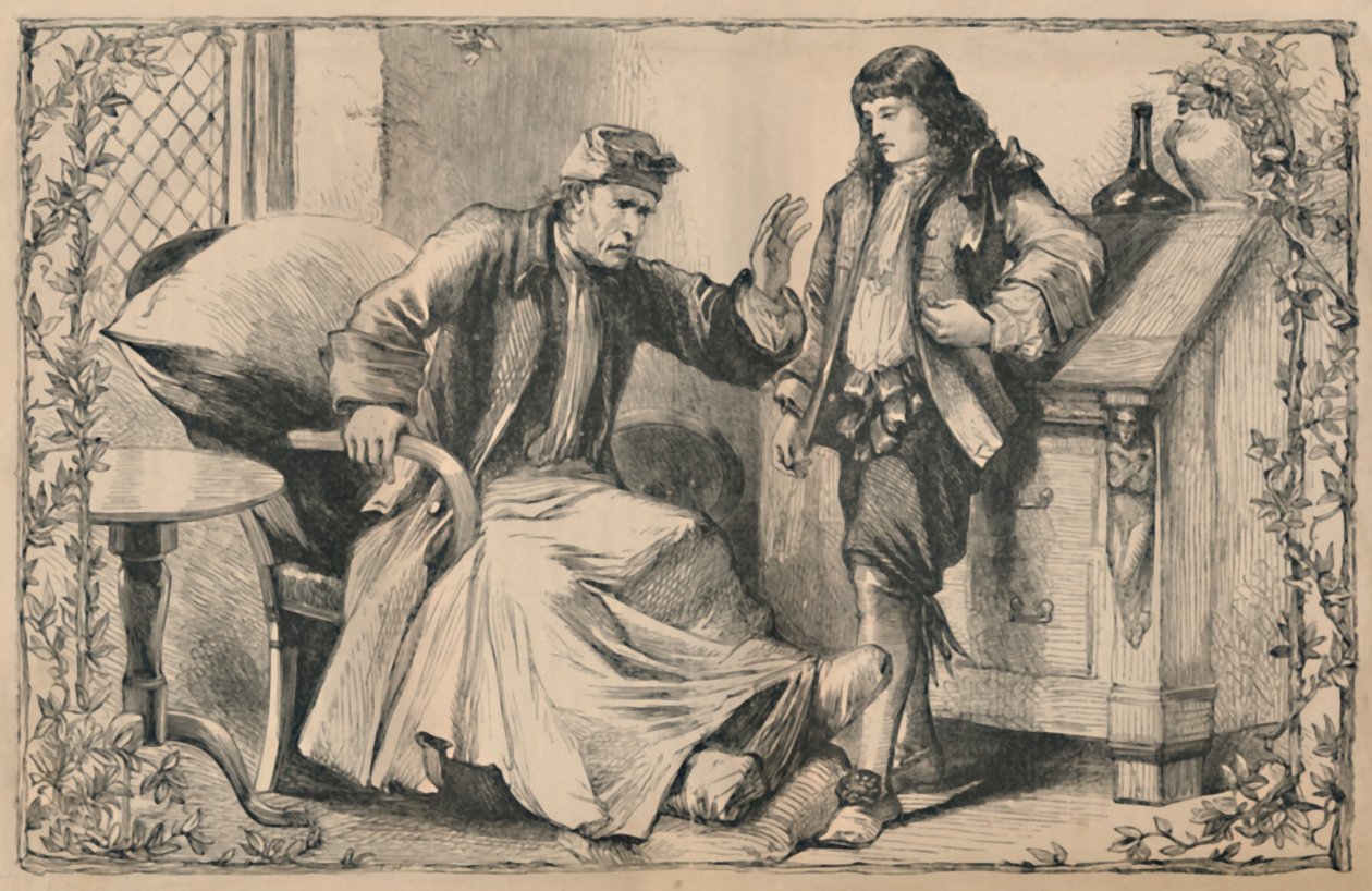 Crusoe Isänsä neuvoma, n. 1870 tekijältä Unbekannt