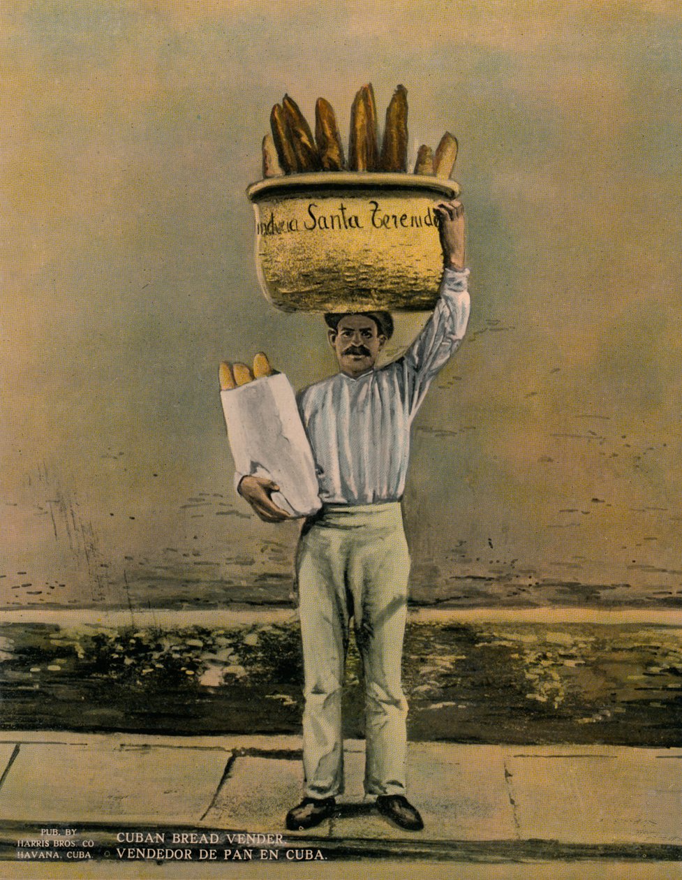 Kuubalainen leipämyyjä, 1920 tekijältä Unbekannt