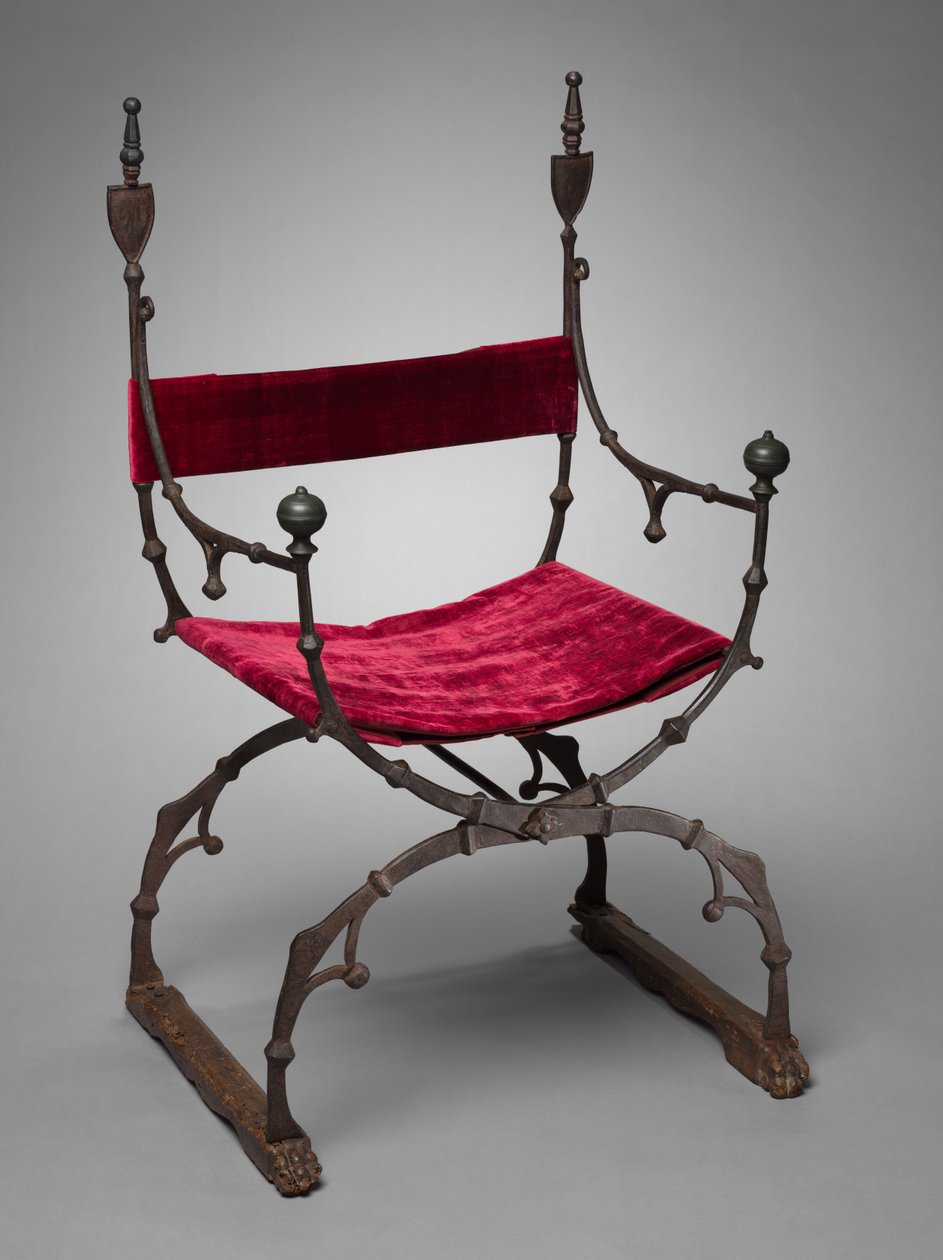 Curule kokoontaitettava tuoli, c. 1450-1500. tekijältä Unbekannt