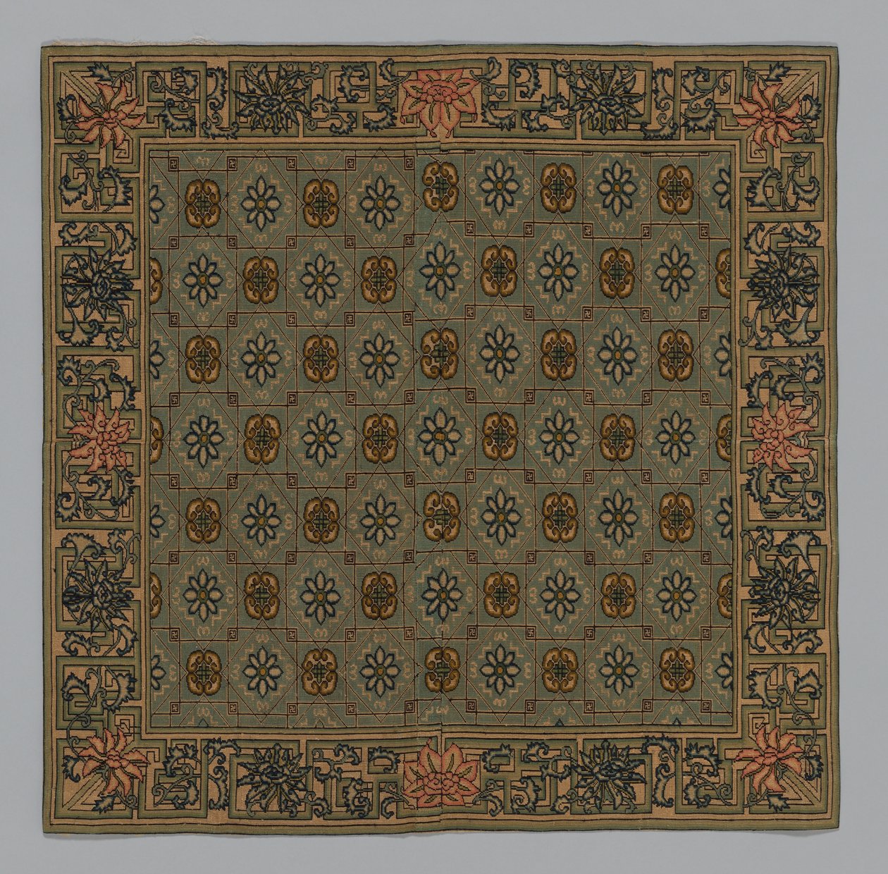 Tyynynpäällinen, Kiina, Qing-dynastia 1644-1911, n. 1900. tekijältä Unbekannt