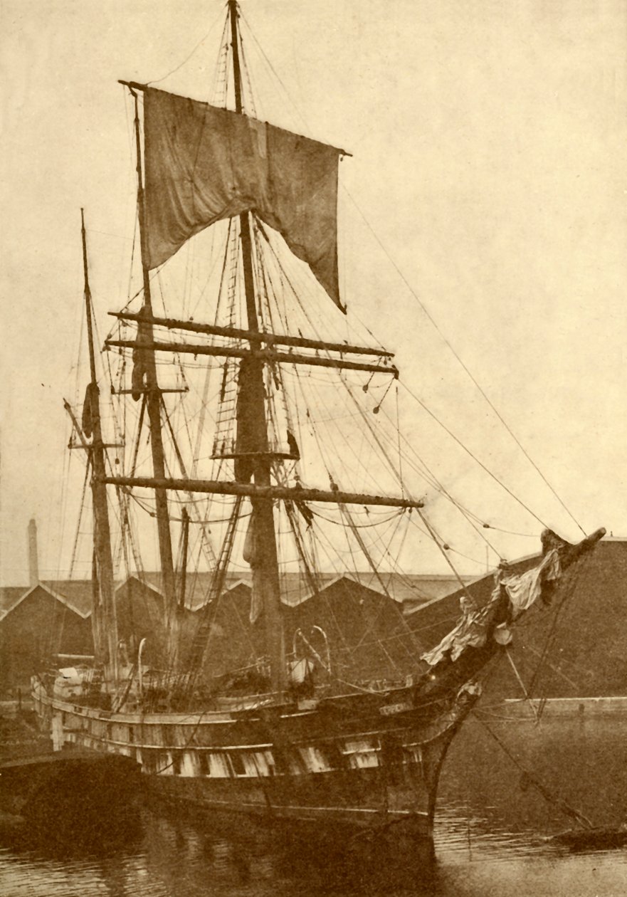 Cutty Sark, kuuluisa vanha kiinalainen Clipper, joka rikkoi kaikki nopeusennätykset 70- ja 80-luvuilla tekijältä Unbekannt