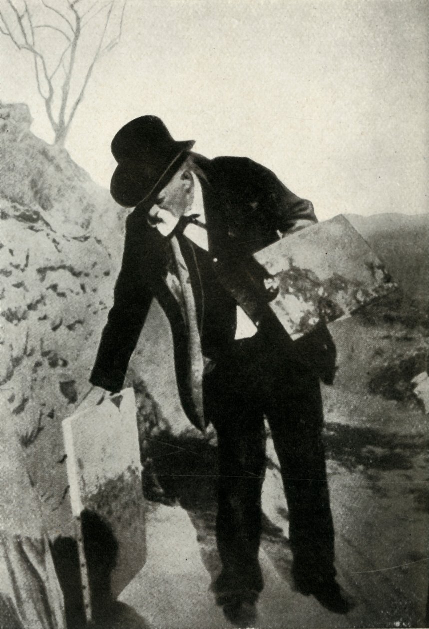 Cézanne maalauksella ja paletilla, 1900, 1947. tekijältä Unbekannt
