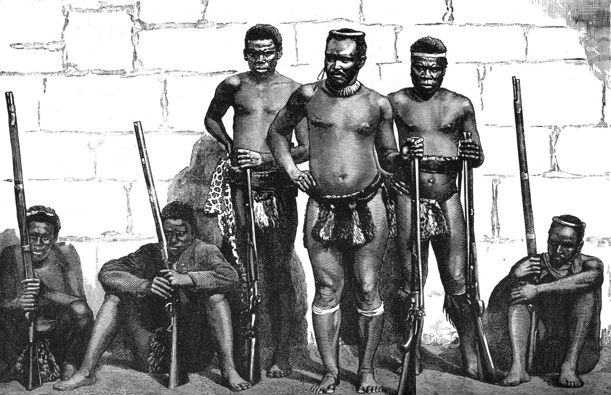 Dabulamanzi, yksi Isandhlwanan ja Ghingilovon zulujohtajista, 1880 tekijältä Unbekannt
