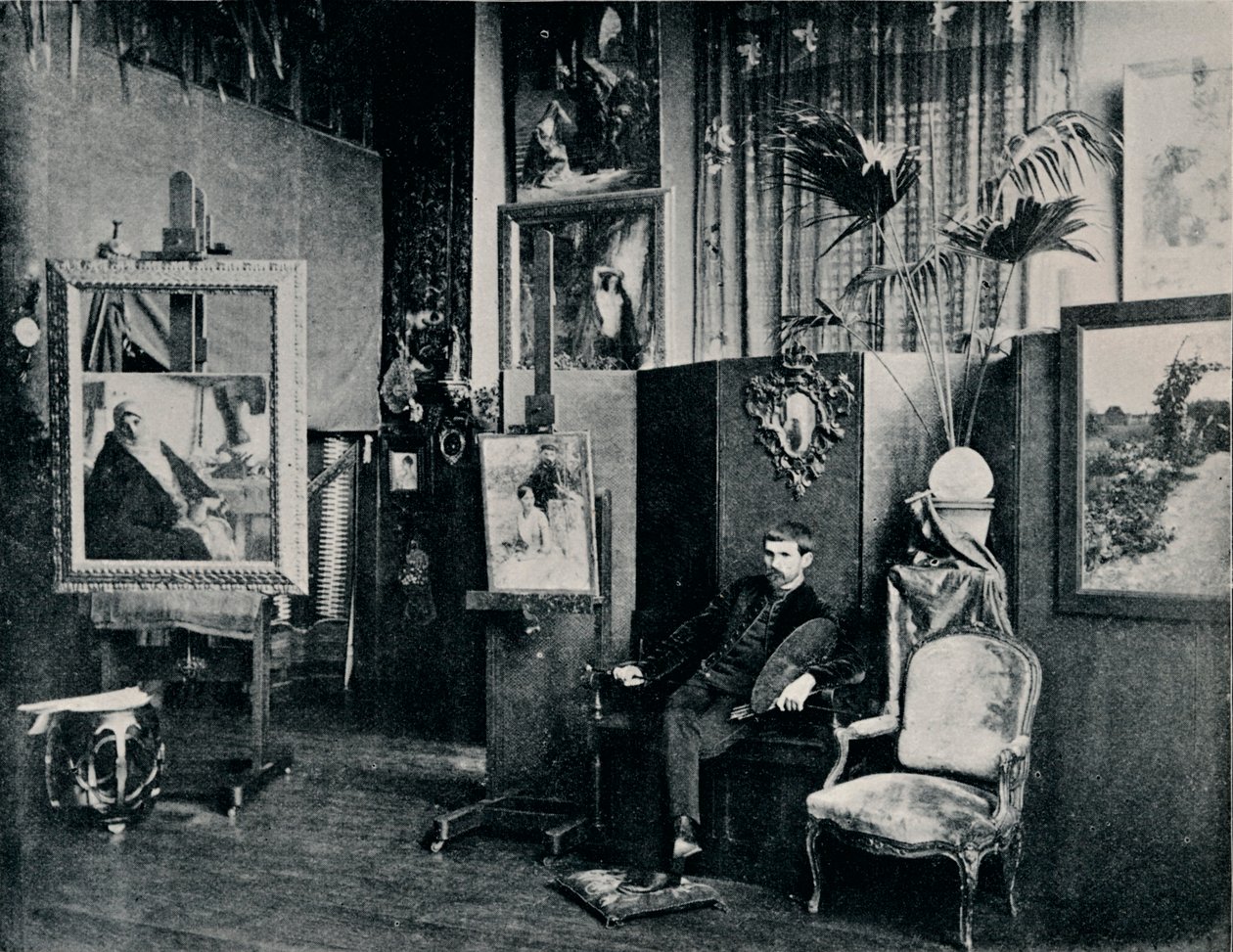 Dagnan studiossaan vuonna 1897 tekijältä Unbekannt