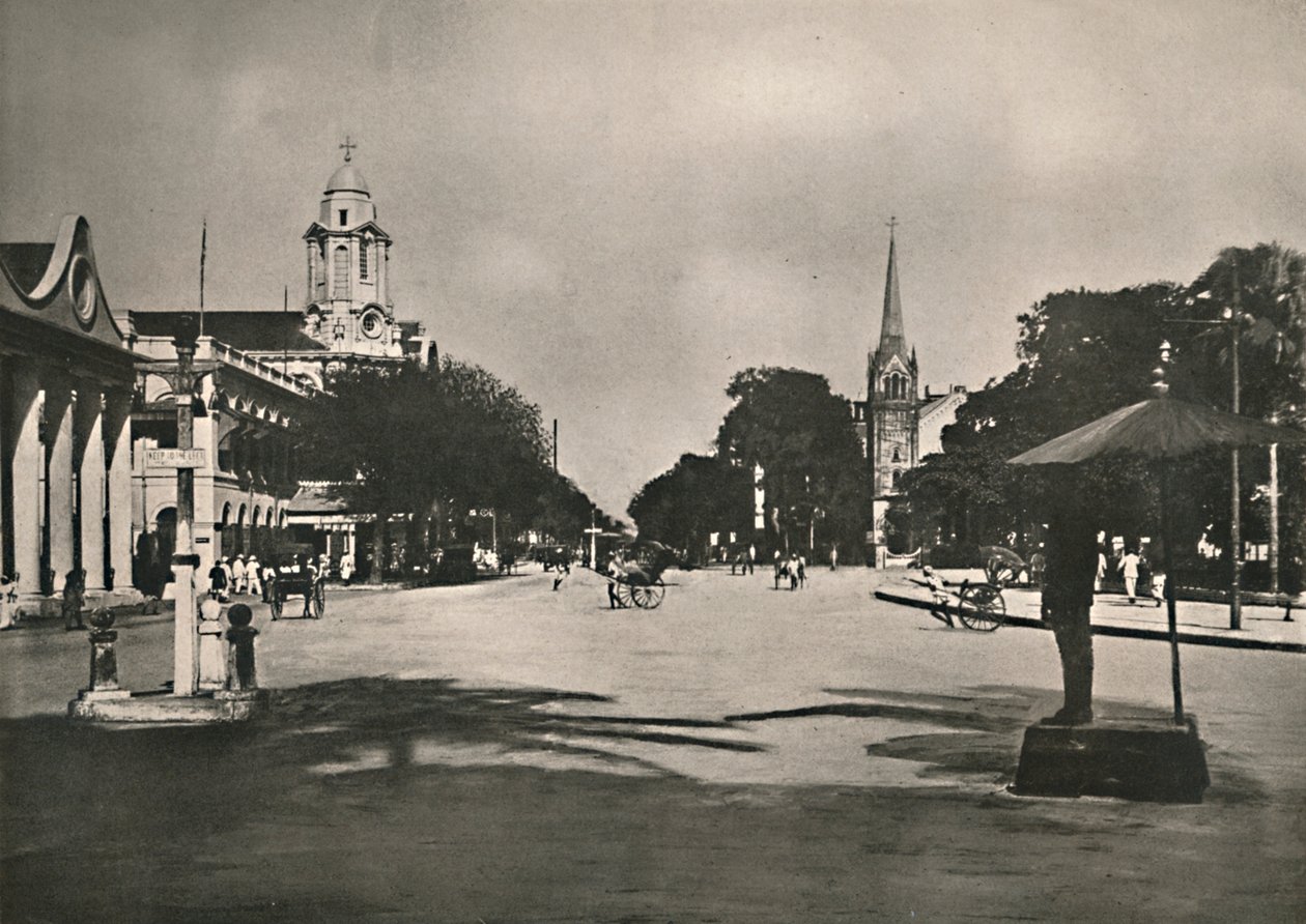 Dalhousie Street, Rangoon, 1900. tekijältä Unbekannt