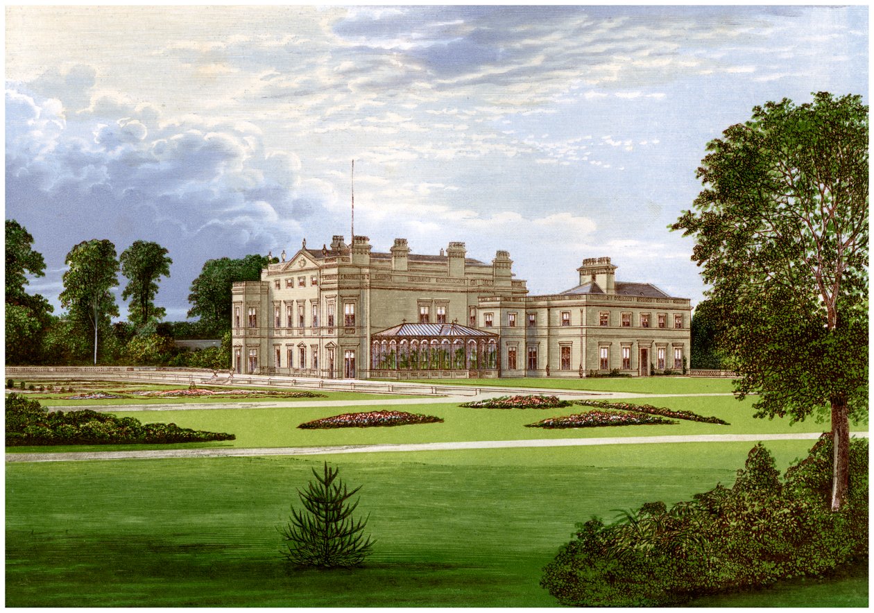 Dalton Hall, lähellä Beverleyä, Yorkshiressa, Lord Hothamin koti, vuodelta 1880 tekijältä Unbekannt