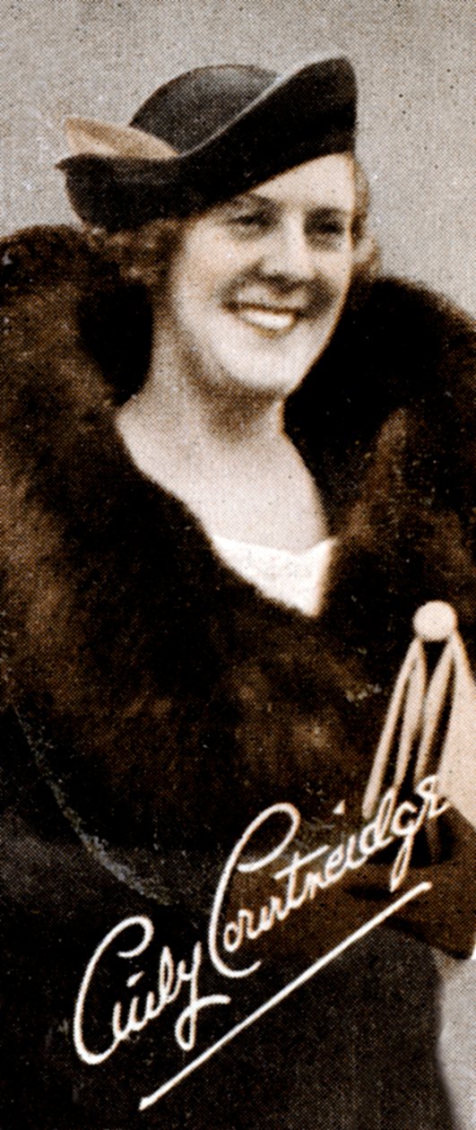 Dame Esmerelda Cicely Courtneidge DBE 1893-1980, englantilainen näyttelijä ja koomikko, 1935 tekijältä Unbekannt