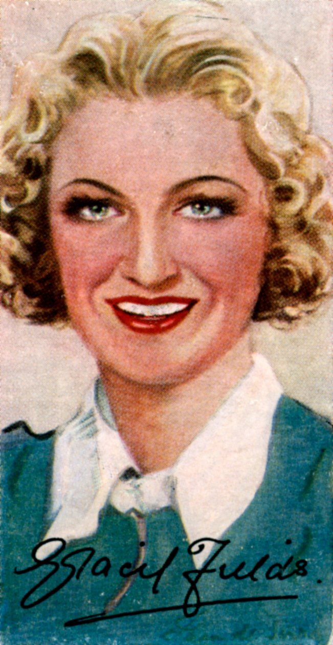 Dame Gracie Fields, 1898-1979, englantilainen laulaja ja koomikko, 1900-luku tekijältä Unbekannt