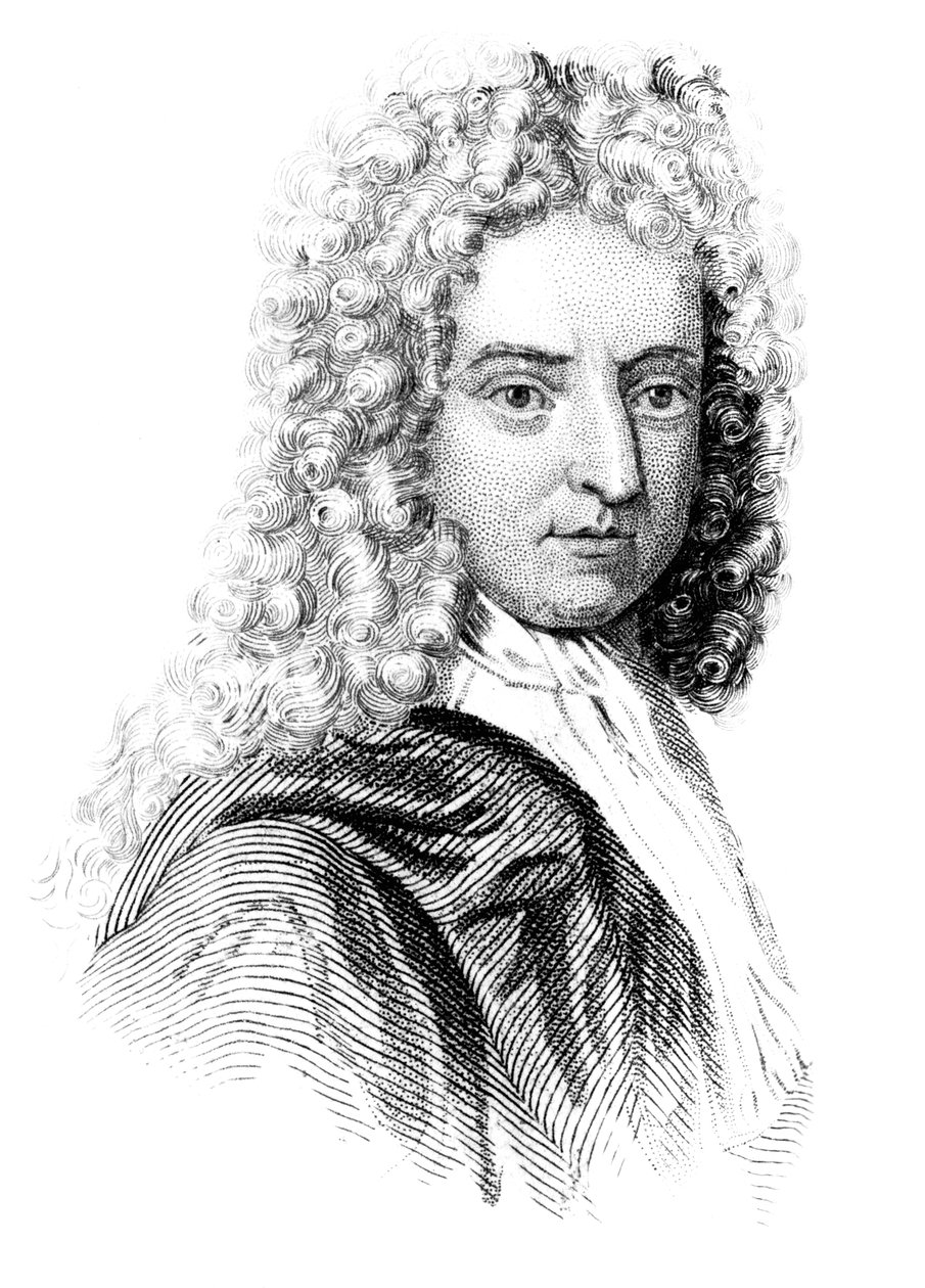 Daniel Defoe, englantilainen kirjailija, toimittaja ja vakooja, 1850 tekijältä Unbekannt
