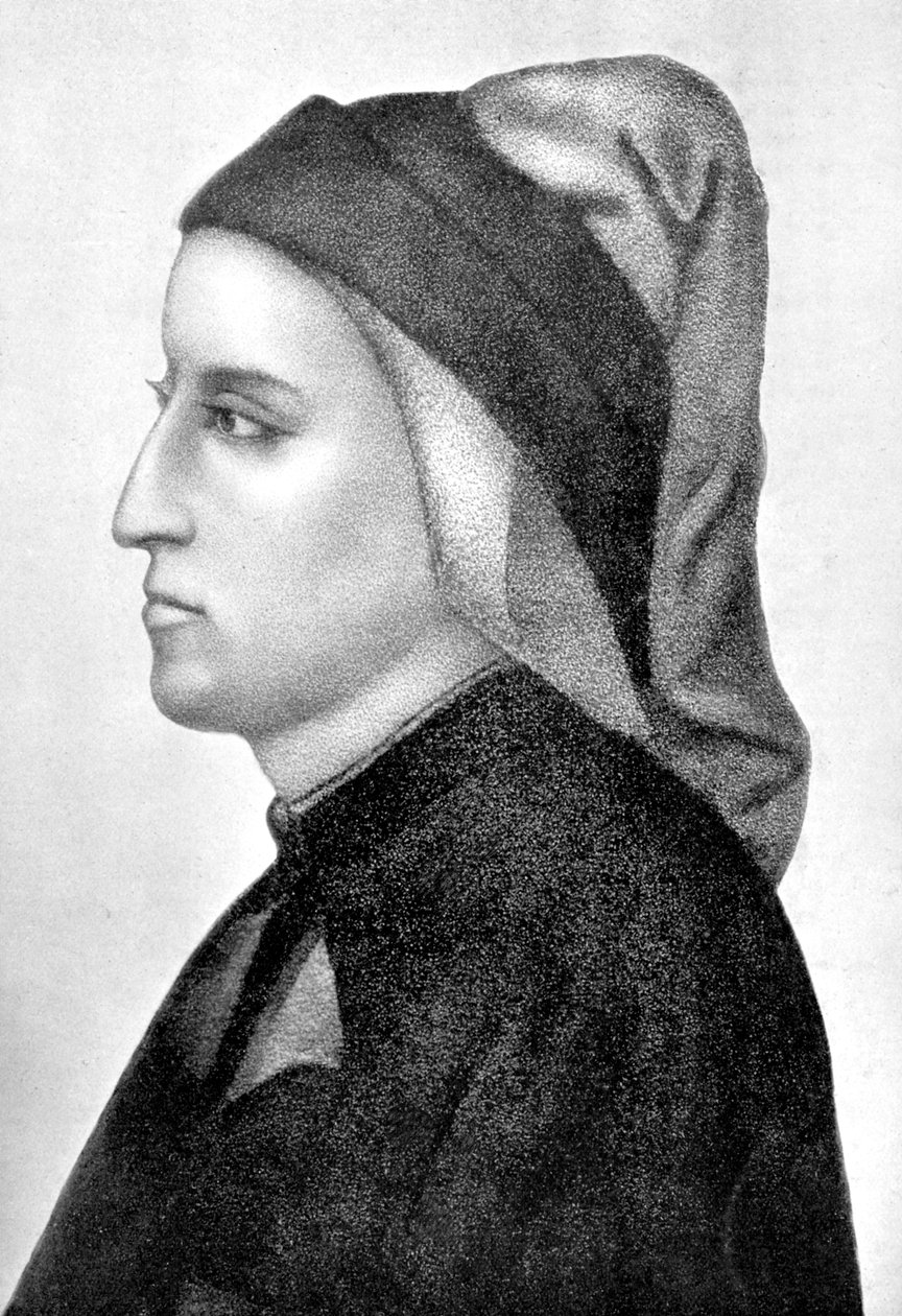Dante Alighieri, italialainen firenzeläinen runoilija, 1903 tekijältä Unbekannt