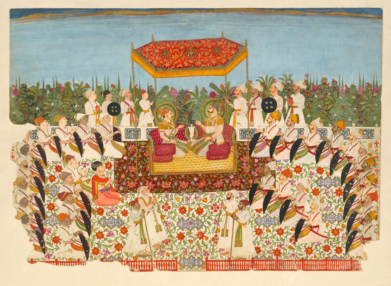 Tuomioistuin Mirza Maharai Lakhpatiji, 1750. tekijältä Unbekannt