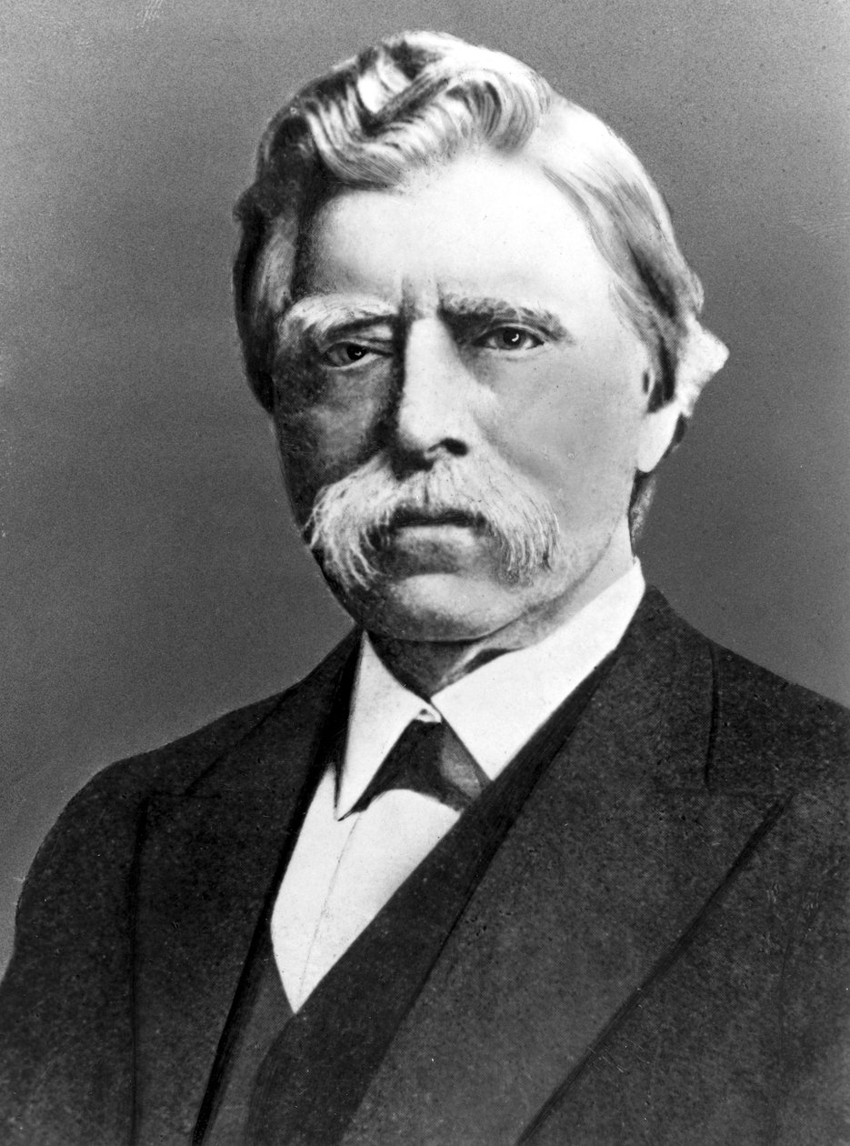 David Edward Hughes, englantilainen sähköasentaja ja keksijä, n. 1880-luku tekijältä Unbekannt