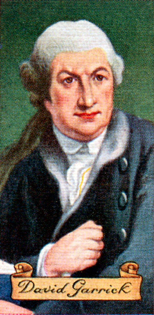 David Garrick, otettu savukekorttisarjasta, 1935 tekijältä Unbekannt