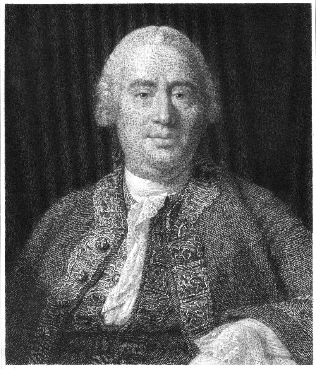 David Hume, skotlantilainen filosofi, historioitsija ja taloustieteilijä, 1837 tekijältä Unbekannt