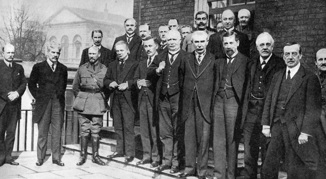 David Lloyd George, Britannian pääministeri joidenkin kollegoidensa kanssa, 1917 1936 tekijältä Unbekannt