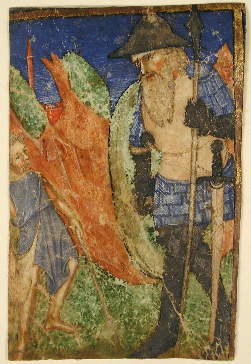 Daavid ja Goljat, ranska, n. 1400. tekijältä Unbekannt