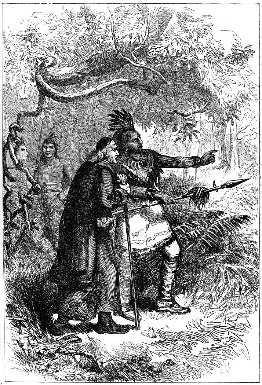Onondagasin lähettämä De Lamberville, 1600-luvun lopulla tai 1700-luvun alussa 1880 tekijältä Unbekannt