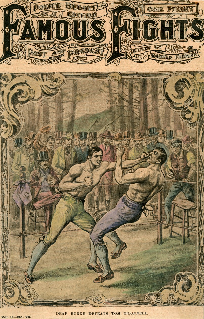 Kuuro Burke voitti Tom OConnellin, 1837 1800-luvun lopulla tai 1900-luvun alussa tekijältä Unbekannt