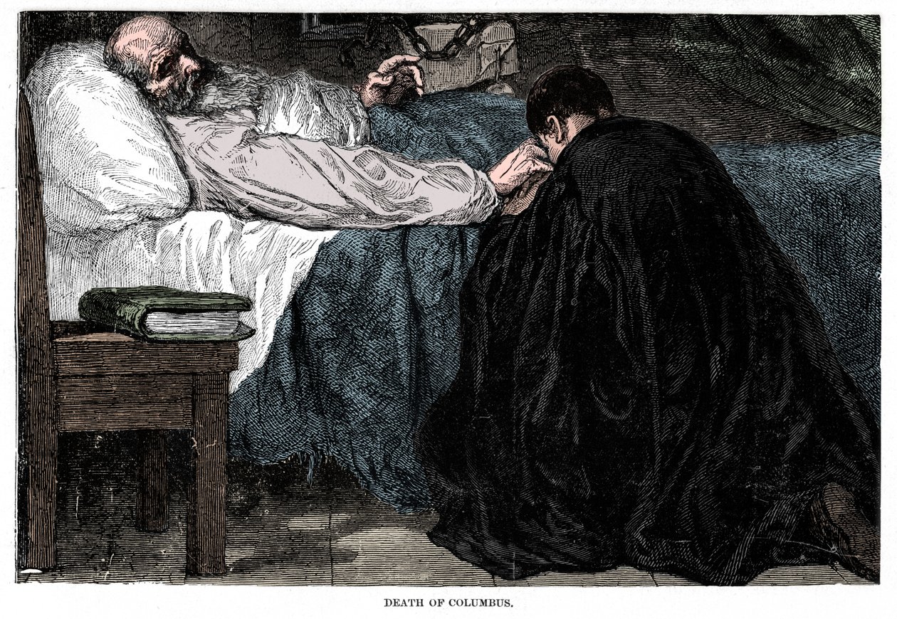 Kristoffer Kolumbuksen kuolema, 1506, 1872. tekijältä Unbekannt